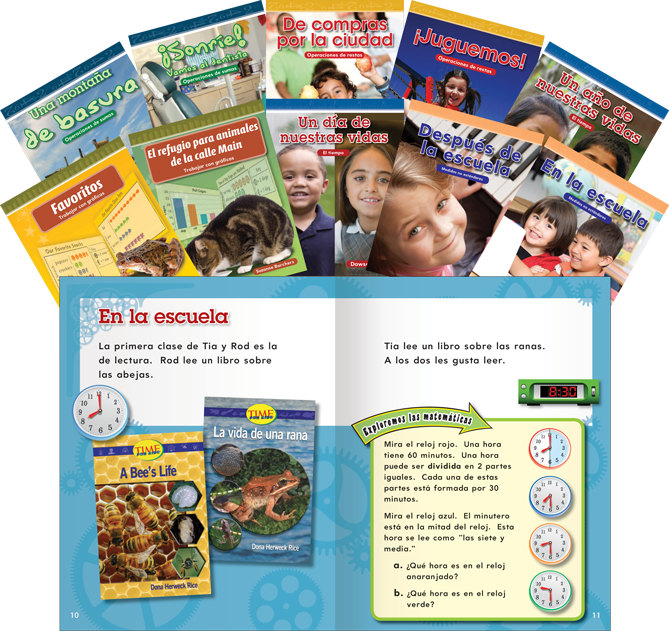 Common Core Mathematics Spanish - - Gander Publishing - Kindergarten 10 Book Set