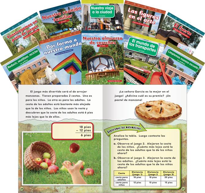 Common Core Mathematics Spanish - - Gander Publishing - Grade 1 - 10 Book Set