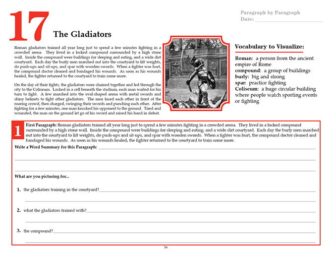 V/V® Comprehension Workbooks - Grade 6