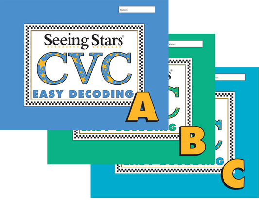 Seeing Stars® Easy CVC Workbooks