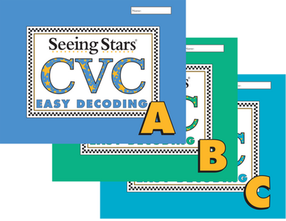 Seeing Stars® Easy CVC Workbooks