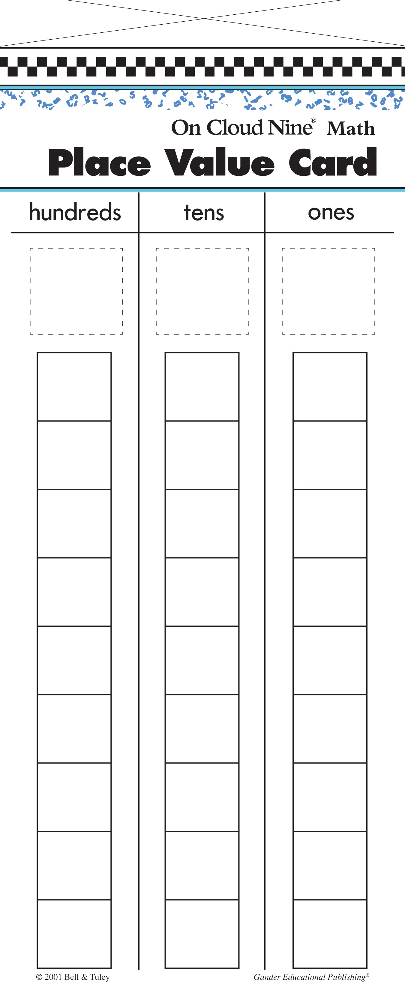 On Cloud Nine® Place Value Cards