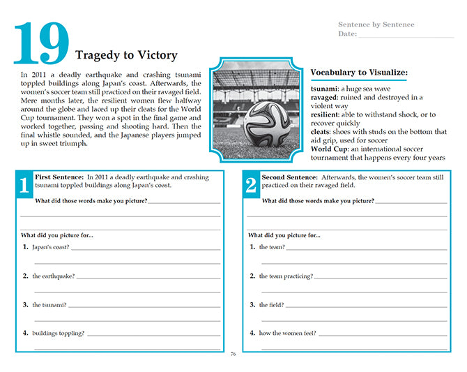 V/V® Comprehension Workbooks - Grade 6: Inspiring Stories