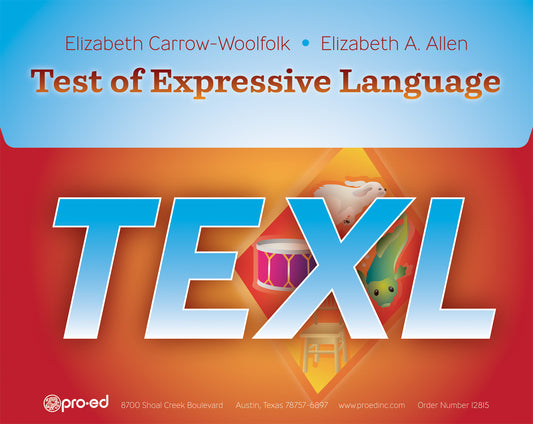 Test of Expressive Language (TEXL) - - Gander Publishing - Complete Kit