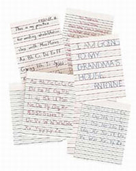 Handwriting paper 8mm landscape. by Mrs Hezemans