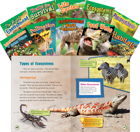 Let's Explore Life Science Grades 2-3, 10-Book Set