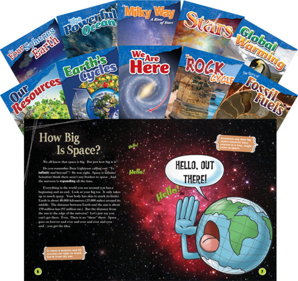 Let's Explore Earth & Space Science Grades 4-5, 10-Book Set