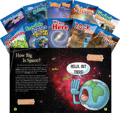 Let's Explore Earth & Space Science Grades 4-5, 10-Book Set
