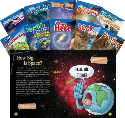 Let's Explore Earth & Space Science Grades 4-5, 10-Book Set