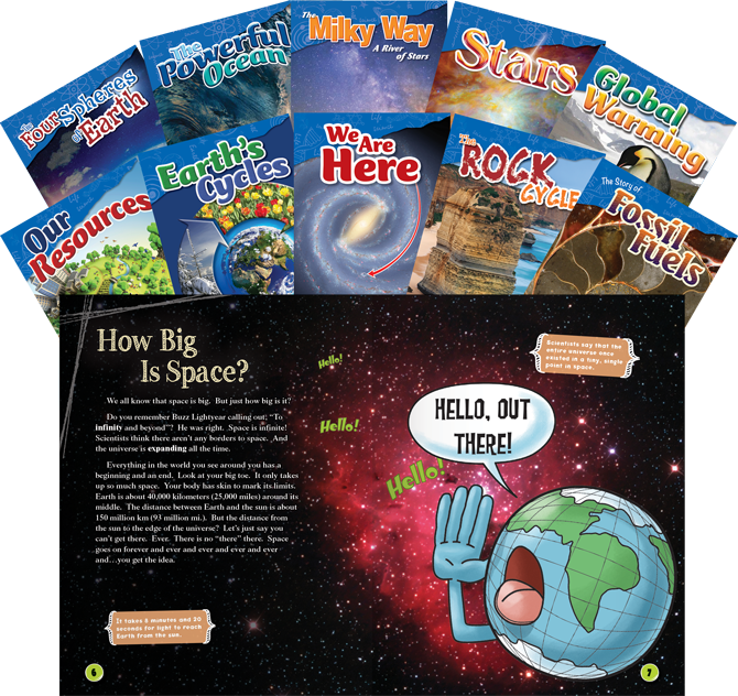 Let's Explore Earth & Space Science Grades 4-5, 10-Book Set