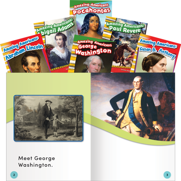 Social Studies Readers: Amazing Americans! 6-Book Set