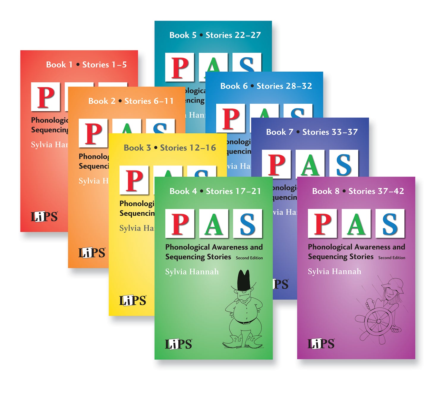 Phonological Awareness and Sequencing (PAS) Stories: Set of 8 Books
