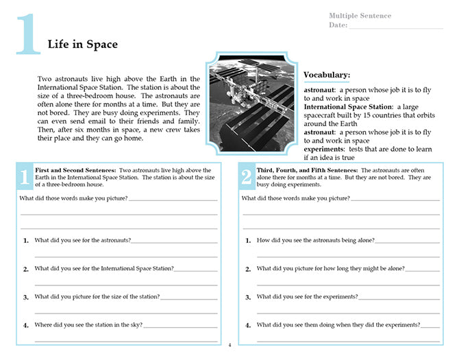 V/V® Comprehension Workbooks - Grade 4